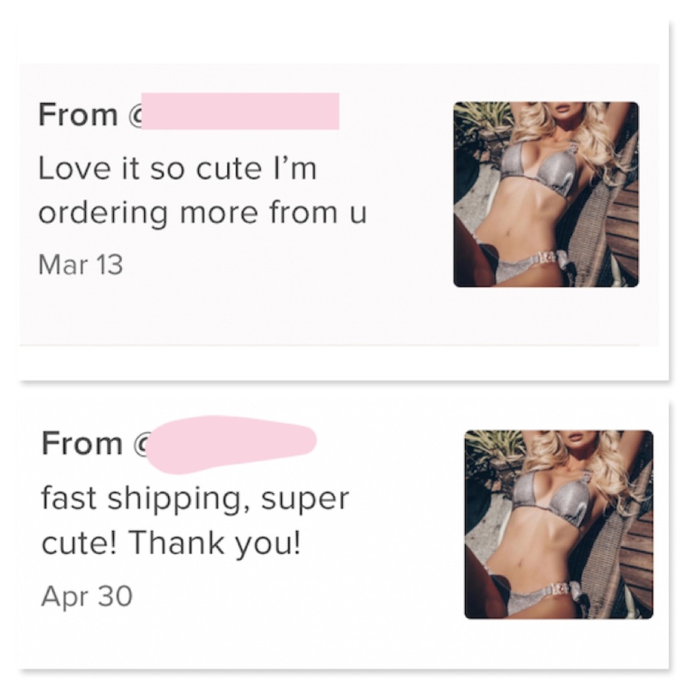 Jewelled 2 Piece Glitter Lurex Bikini Swimsuit - Picture 9 of 11